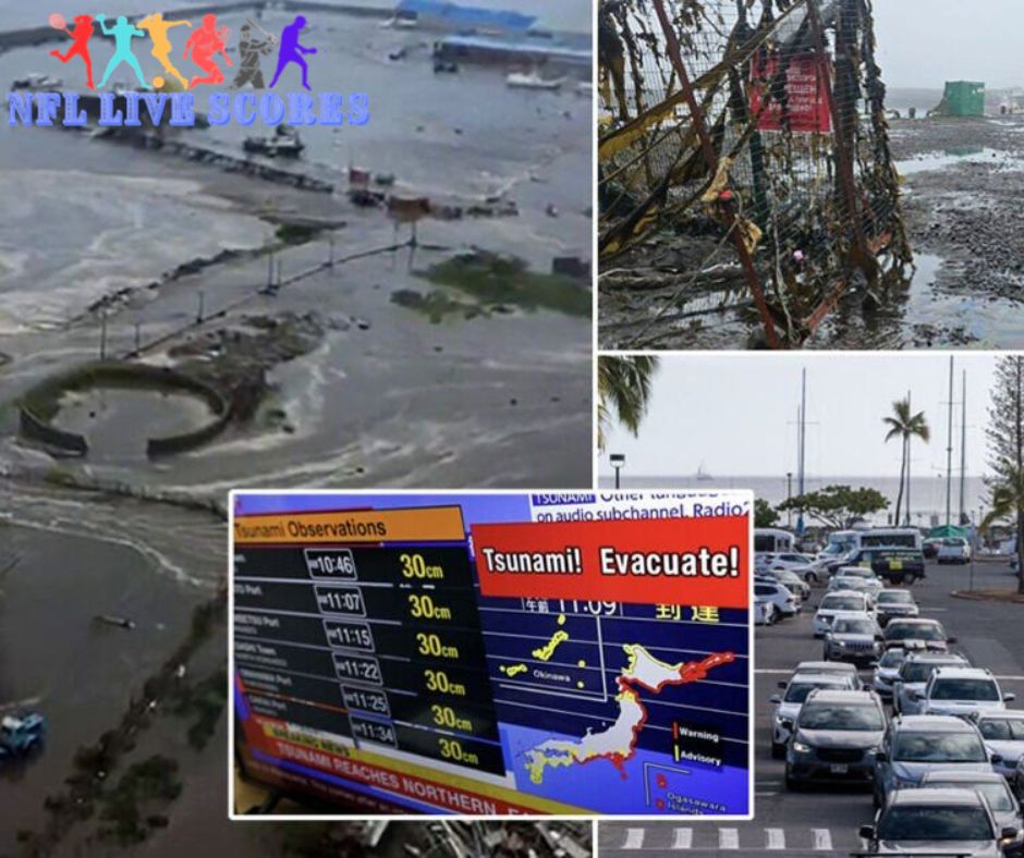 tsunami waves arrive